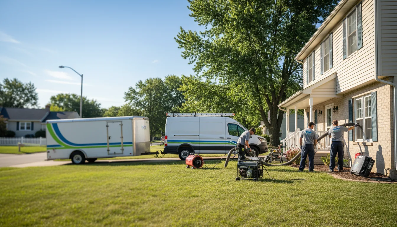 Flooded Basement Restoration And Cleanup With Repair in Saint Elmo, IL near me